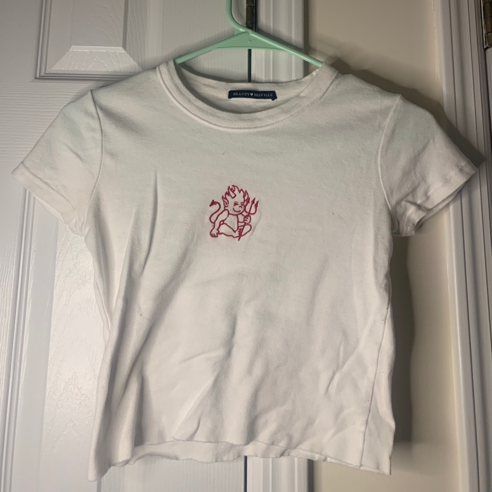 brandy melville devil crop top